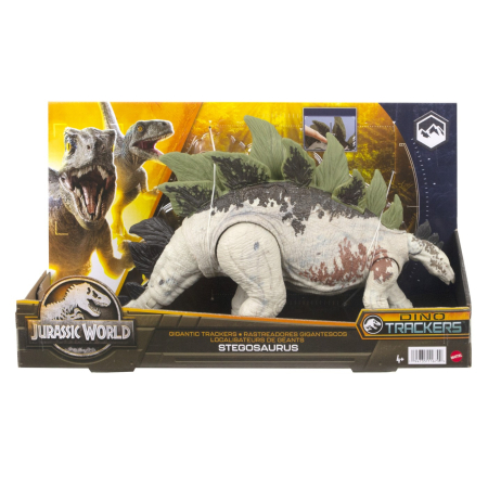 Figurine cu eroi si personaje - JURASSIC WORLD GIGANTIC TRACKERS DINOZAUR STEGOSAURUS