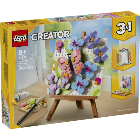 Seturi de construcție și cuburi - LEGO CREATOR TABLOU DECORATIV CU ARTA FLORALA 31390