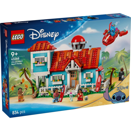 Seturi de construcție și cuburi - LEGO DISNEY CASA DE PE PLAJA A LUI LILO SI STITCH 43268