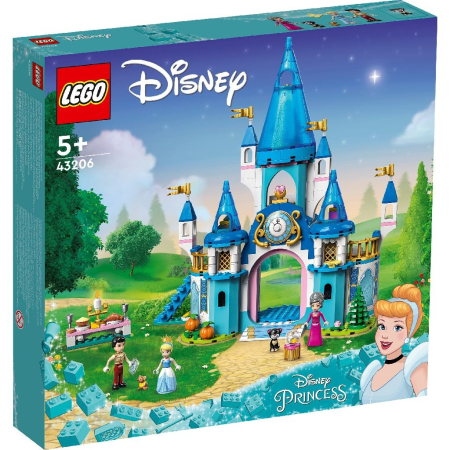 Seturi de construcție și cuburi - LEGO DISNEY PRINCESS CASTELUL CENUSARESEI SI AL LUI FAT-FRUMOS 43206