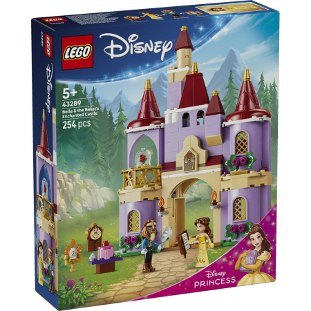 Seturi de construcție și cuburi - LEGO DISNEY PRINCESS CASTELUL FERMECAT AL LUI BELLE SI AL BESTIEI 43289