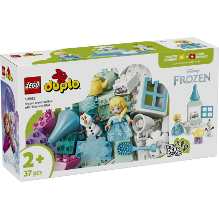Seturi de construcție și cuburi - LEGO DUPLO DISNEY FROZEN CUTIE CREATIVA CU ELSA SI OLAF DIN REGATUL DE GHEATA 10462