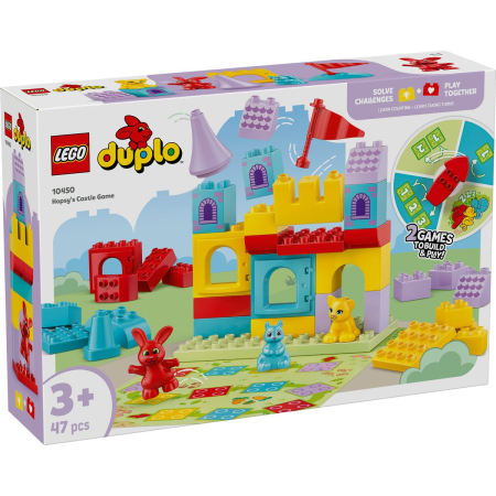 Seturi de construcție și cuburi - LEGO DUPLO JOCUL DE LA CASTELUL SALTARETEI 10450