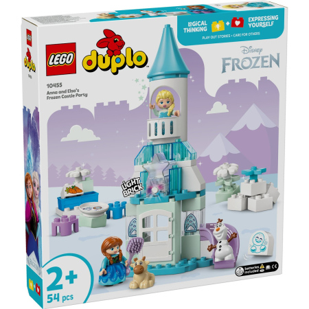 Seturi de construcție și cuburi - LEGO DUPLO PETRECEREA DE LA CASTELUL ELSEI DIN REGATUL DE GHEATA 10455