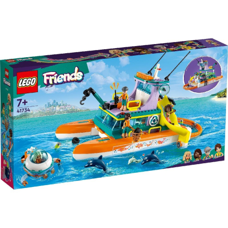 Seturi de construcție și cuburi - LEGO FRIENDS BARCA DE SALVARE PE MARE 41734