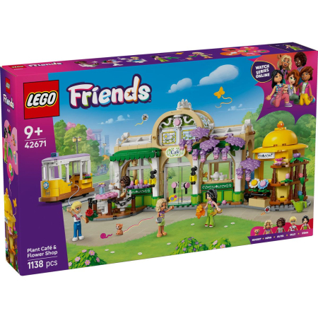 Seturi de construcție și cuburi - LEGO FRIENDS CAFENEA CU MULTE PLANTE SI FLORARIE 42671