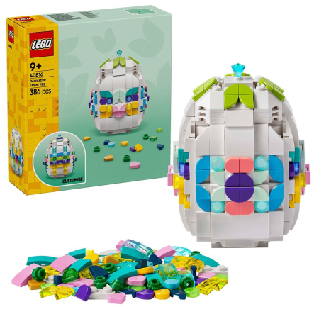 Seturi de construcție și cuburi - LEGO ICONICS OU DE PASTE DECORATIV 40816