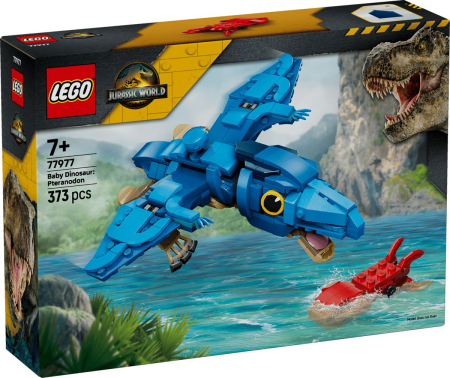Seturi de construcție și cuburi - LEGO JURASSIC WORLD PUI DE DINOZAUR PTERANODON 77977
