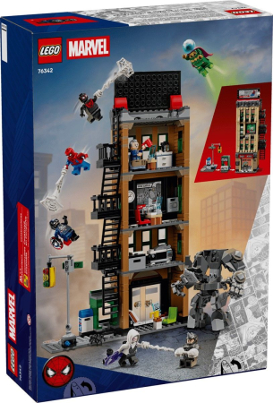 Seturi de construcție și cuburi - LEGO MARVEL OMUL PAIANJEN VS MYSTERIO DAILY BUGLE 76342
