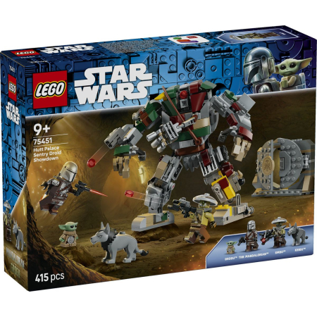 Seturi de construcție și cuburi - LEGO STAR WARS LUPTA CU DROIDUL DE LA PALATUL HUTTULUI 75451