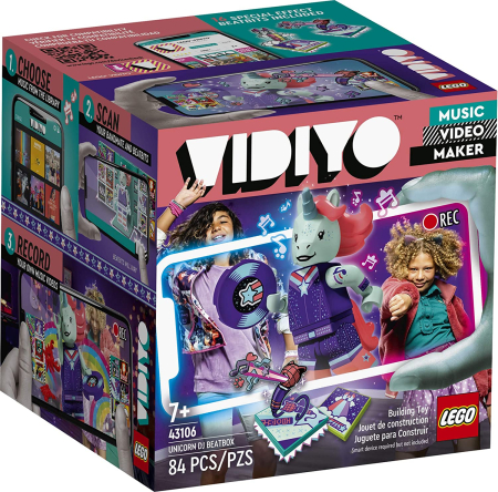 Seturi de construcție și cuburi - LEGO VIDIYO UNICORN DJ BEATBOX 43106