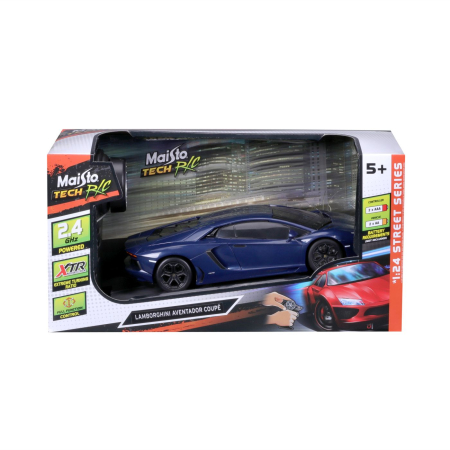 Mașinuțe cu telecomandă - MAISTO MASINUTA CU TELECOMANDA 2.4GHz LAMBORGHINI AVENTADOR COUPE SCARA 1 LA 24