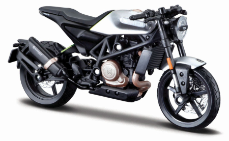 Masinute, Motociclete, Elicoptere, Avioane - MAISTO MOTOCICLETA METALICA EDITIE SPECIALA HUSQVARNA VITPILEN 701 SCARA 1 LA 18