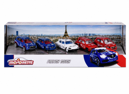 Jucarii - MAJORETTE FRENCH TOUCH SET 5 MASINUTE METALICE SCARA 1:64