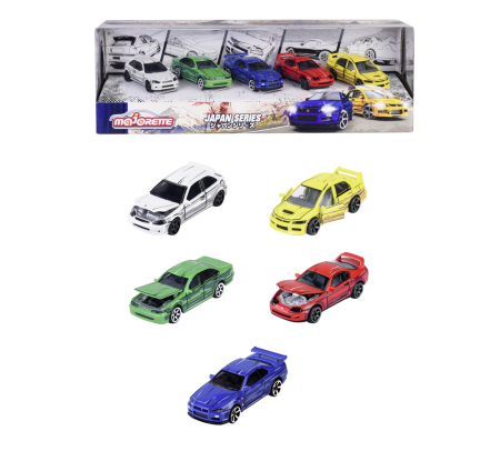 Jucarii - MAJORETTE JAPAN SERIES SET 5 MASINUTE SCARA 1:64