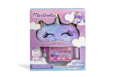 Cosmetice pentru copii - MARTINELIA LITTLE UNICORN SET INFRUMUSETARE CU MASCA DE DORMIT