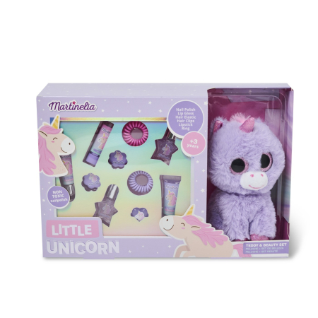 Cosmetice pentru copii - MARTINELIA LITTLE UNICORN SET INFRUMUSETARE SI UNICORN DE PLUS