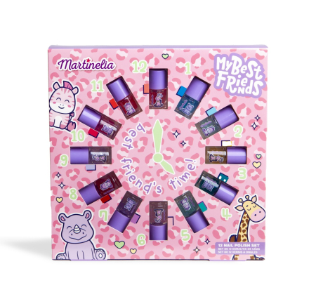 Cosmetice pentru copii - MARTINELIA MT BEST FRIENDS SET 12 LACURI DE UNGHII