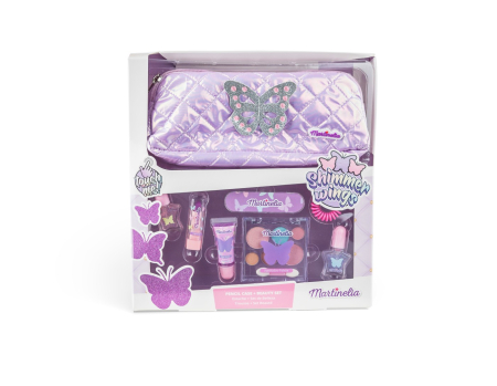 Cosmetice pentru copii - MARTINELIA SHIMMER WINGS TRUSA DE INFRUMUSETARE CU PENAR