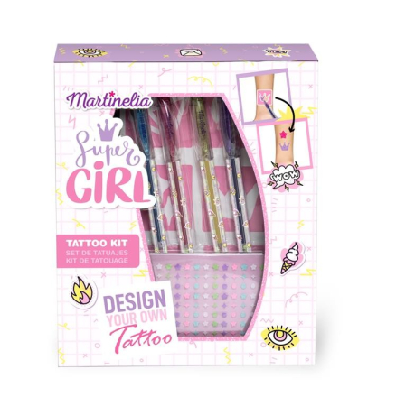 Cosmetice pentru copii - MARTINELIA SUPER GIRL SET TATUAJE