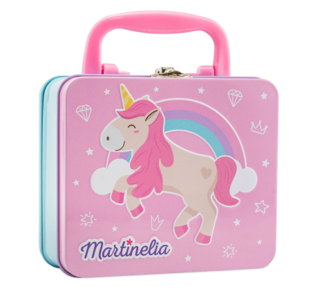 Cosmetice pentru copii - MARTINELIA UNICORN SET BEAUTY IN CASETA METALICA MEDIE