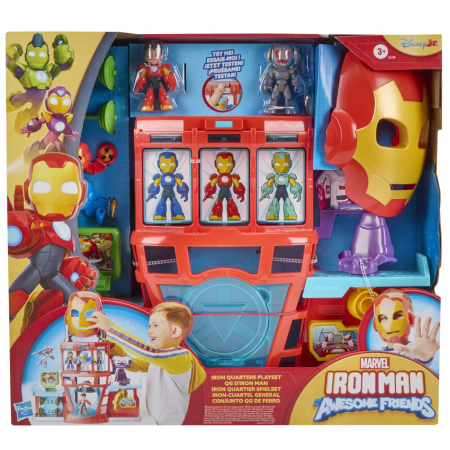 Figurine cu eroi si personaje - MARVEL IRON MAN SI PRIETENII SAI UIMITORI SET DE JOACA