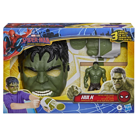Figurine cu eroi si personaje - MARVEL SPIDER MAN SET DE JOACA HULK GAMMA BLAST