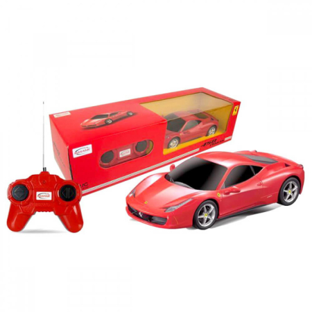 Mașinuțe cu telecomandă - MASINA CU TELECOMANDA FERRARI 458 SCARA 1 LA 24