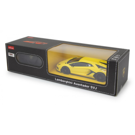 Mașinuțe cu telecomandă - MASINA CU TELECOMANDA LAMBORGHINI GALBEN CU SCARA 1 LA 24