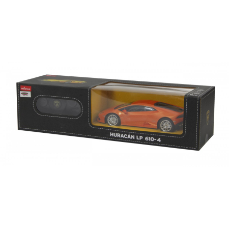 Mașinuțe cu telecomandă - MASINA CU TELECOMANDA LAMBORGHINI HURACÁN LP610-4 PORTOCALIU CU SCARA 1 LA 24