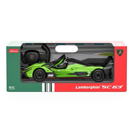 Mașinuțe cu telecomandă - MASINA CU TELECOMANDA LAMBORGHINI SC63 LMDH SCARA 1 LA 14