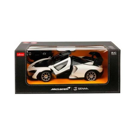 Mașinuțe cu telecomandă - MASINA CU TELECOMANDA MCLAREN SENNA ALB SCARA 1 LA 14
