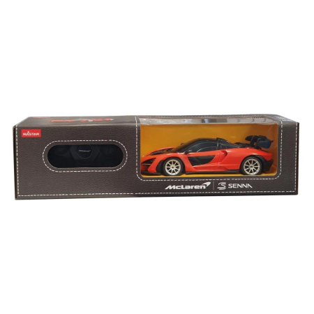 Mașinuțe cu telecomandă - MASINA CU TELECOMANDA MCLAREN SENNA PORTOCALIU CU SCARA 1 LA 24
