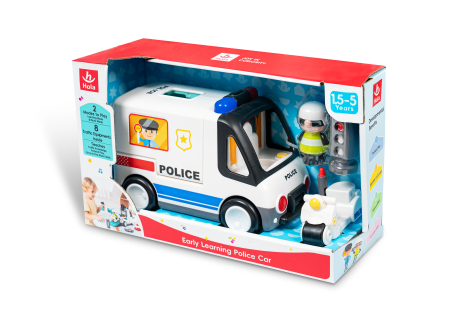 Jucarii pentru bebelusi - MASINA DE POLITIE EDUCATIVA 2IN1