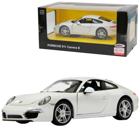 Masinute, Motociclete, Elicoptere, Avioane - MASINUTA METALICA PORSCHE 911 ALB SCARA 1 LA 24