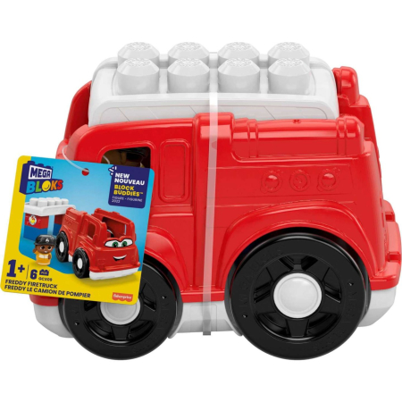 Seturi de construcție și cuburi - MEGA BLOKS FIRST BUILDERS VEHICUL FREDDY FIRETRUCK