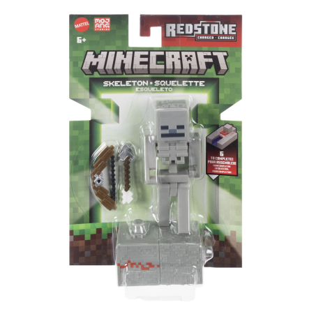 Figurine cu eroi si personaje - MINECRAFT CRAFT A BLOCK FIGURINA SKELETON 8CM