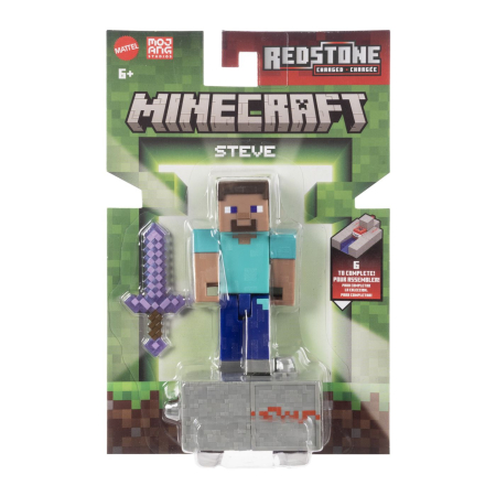 Figurine cu eroi si personaje - MINECRAFT CRAFT A BLOCK FIGURINA STEVE 8CM