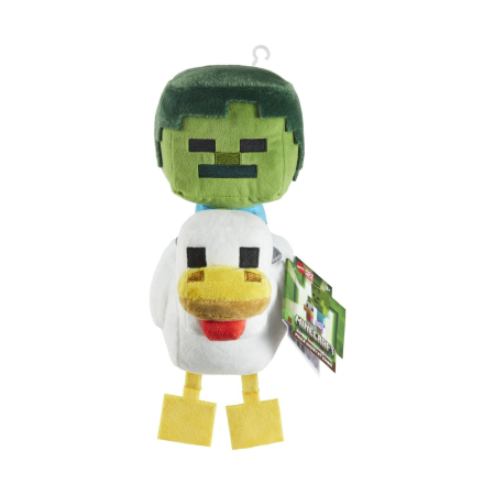 Jucarii de plus - MINECRAFT FIGURINA DE PLUS CHICKEN JOCKEY 20CM