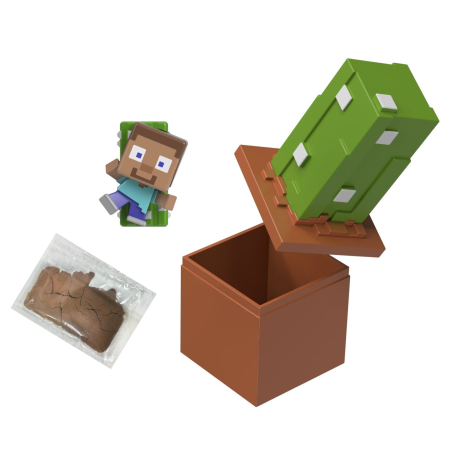 Seturi de construcție și cuburi - MINECRAFT MINI MODE SET EXPLORARE MINIERA CACTUS