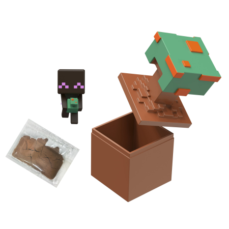 Seturi de construcție și cuburi - MINECRAFT MINI MODE SET EXPLORARE MINIERA VERDE