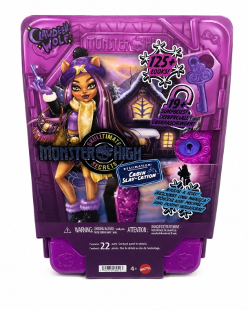 Papusi si accesorii - MONSTER HIGH SKULLTIMATE SECRETS PAPUSA CLAWDEEN WOLF CU ACCESORII