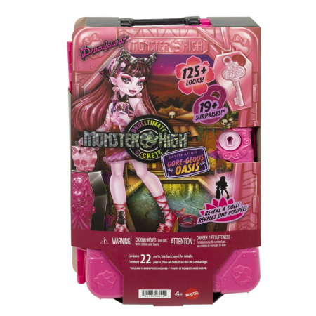 Papusi si accesorii - MONSTER HIGH SKULLTIMATE SECRETS PAPUSA DRACULAURA CU ACCESORII