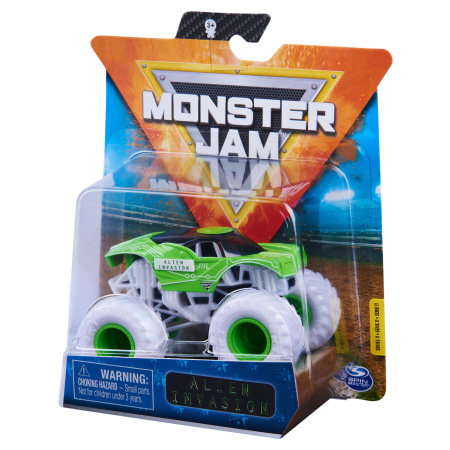 Jucarii - MONSTER JAM MASINUTA METALICA ALIEN INVASION SCARA 1 LA 64
