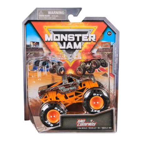 Jucarii - MONSTER JAM MASINUTA METALICA BAD COMPANY SCARA 1 LA 64