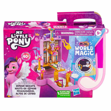 Figurine cu eroi si personaje - MY LITTLE PONY MINI WORLD MAGIC SET DE JOACA COMPACT CREATION ZEPHYR HEIGHTS