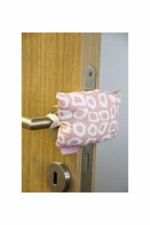 Camera bebelușului - Opritor pentru usa cu elastic BabyJem (Culoare: Roz)