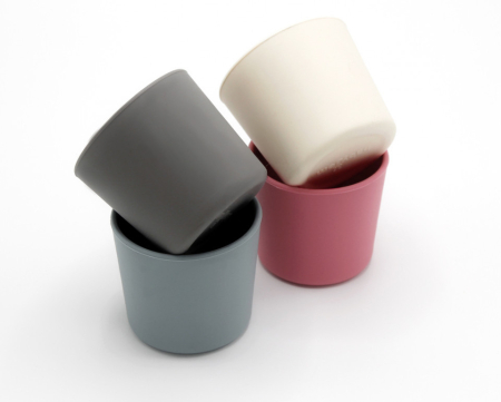 Accesorii hrănire bebeluși - Pahar din silicon diversificare BabyJem 150 ml (Culoare: Ecru)