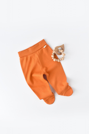 Pantaloni și jeans copii - Pantaloni cu Botosei - Bumbac organic Portocaliu BabyCosy