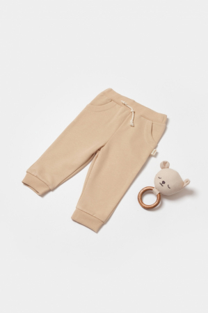 Pantaloni și jeans copii - Pantaloni lungi, Two thread, 100%bumbac organic - Stone, BabyCosy